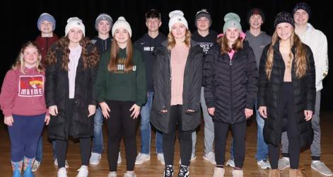 8th Grade: Boys L to R: Dugan Kluis, Tristian Behrends, Caleb Rosenbrook, Carson Lewis, Danny Larson, Krew Schneider Girls L to R: Alaina Biegler, Danyel Neilson, Royalle Siedschlag, Hayden Miller, Addy Dierks, Erynn Rohrer