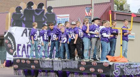 MCC Homecoming Parade - 5th and 6th Grade Football Team.