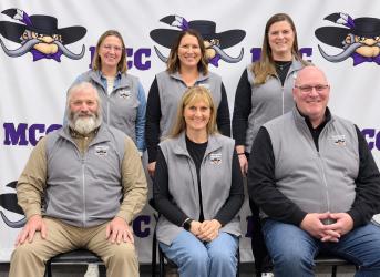 MCC School Board members, left to right, top row: Lauren Biegler, Robin Gilbertson, Katie Hoffmann. Bottom row, Tony Clarke, Heather Hoekman, Brent Miller