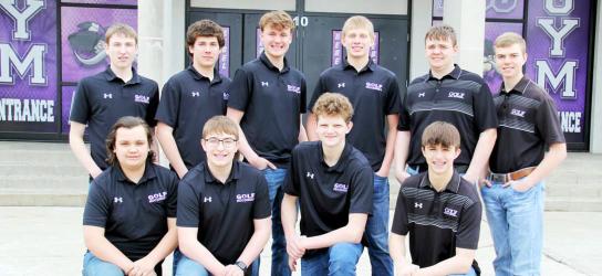 Front (L to R): Keiran Thunder Hawk, Logan Mihin, Bryce Hoekman, Lucas Kuball; Back: Michael Risacher, Trey Veldhuisen, Dawson Schreier, Hudson Schryvers, Daniel Groen, Colby Miller; Not Pictured: Thomas Huso.