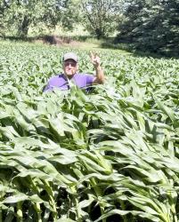 Knee High By The 4th of July? Well, Richard “Dirty” Manderscheid thinks it’s going to be way past that!! Thank you for the Rain and Sun, Mother Nature!!