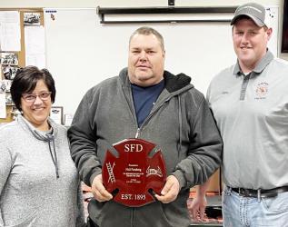 25 Years Wendy &amp; Neil Forsberg along with Fire Chief Chris LeTendre