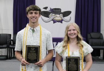 JOEL TIMS AWARD Lucas Kuball, Rachael Huso