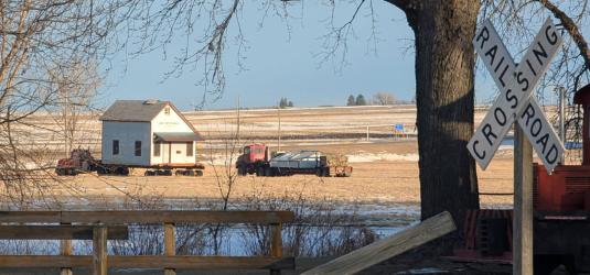 Preparing to move the Lake Shetek Mills onto the End-O-Line Campus.