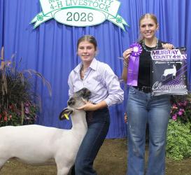 Audrey Miller – Sheep - Market Lamb, Sheep - Senior Showman