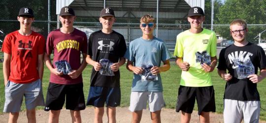 First Year Letter Winners: Teague Meyer, Krew Schneider, Max Miller, Gavin Gillette, Owen Gillette and Jesse Kline.