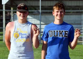 Second Year Letter Winners: Dylan Kluis, Aidan Dierks and not pictured Mason Wendland.