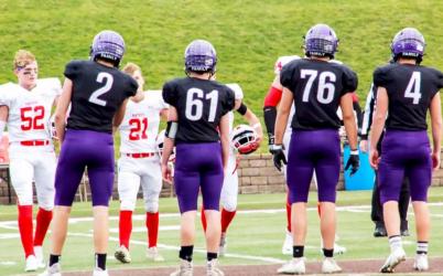 Team captains for the 2021 MCC Rebels (L to R): Chant Mitchell, Dawson Blankenship, Nate Kleven, and Abe Paulzine.