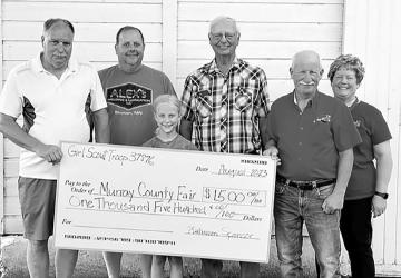 Murray County Fair Platinum Sponsor - Special thanks to Slayton Girl Scout Troop # 37876 for sponsoring the Murray County Fair!