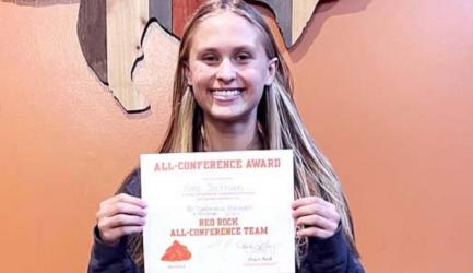 All-Conference Honorable Mention (voted on by the coaches in the Red Rock Conference): Kate Slettum
