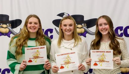 All Conference Honorable Mention L-R Katherine Miller, Calleigh Doeden, Kate Blankenship