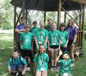 Session 2 (L to R): Front - Tyler Mitchell, Lila Plaetz, Sterling Prairie; Middle - Carter Sturges, Morgan Beek, Halana Grogan, Hailey Mitchell; Back - Fred Plaetz, Hudson Beek, Roman Gaul, Erica Doeden.