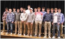 Varsity Team (Conference runner-up and an 11 game winning streak!) Ross Engelkes, Jesse Kline, Carter Lewis, Michael Risacher, Owen Gillette, Jaeden Deacon, Bryce Hoekman, Aidan Dierks, Derek Kluis, Connor DeGreeff, Christian Tentinger, Tanner Graphenteen, Abe Paulzine, Gavin Gillette, Ben Ahlers.