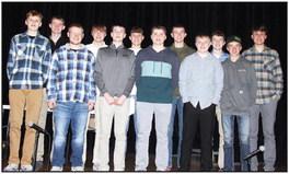JV Team (18-4 record) Max Miller, Owen Gillette, Jesse Kline, Carson Engelkes, Michael Risacher, Gavin Gillette, Dylan Kluis, Andrew Holm, Drew Wajer, Ben Ahlers, Jackson Kramer, Dawson Schreier.