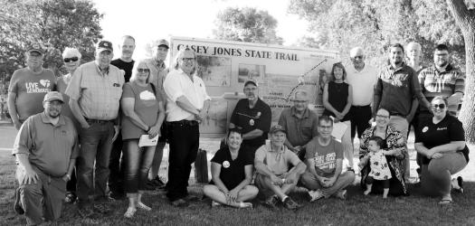Friends of the Casey Jones State Trail at their 2022 Annual Meeting at Plum Crrek Park in Walnut Grove