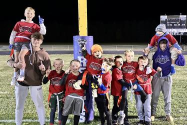 Red Team Coaches Jordan Sturges &amp; Gabe Tentinger, players Brooks Berreau, Micah Brands, Tucker Giese, Milo Harms, Barrett Humphrey, Fred Keller, Teddy Konechne, Jack Patros, Brockton Sell.