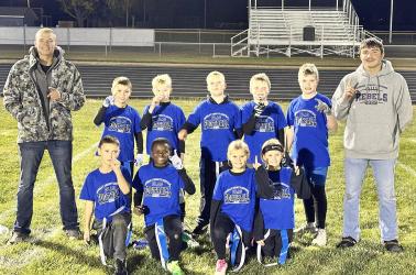 Blue Team Coaches Carson Lewis &amp; Keagan Wieckeraad players William Grimmius, Brody Hoffmann, Mason Hoffmann, Owen Jacobson, Ali Johnson, Aubrey Johnson, John Lolkus, Theodore Paulzine, Sam Petros.