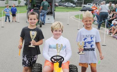 7 year-olds: 1st Diesel, 2nd Tatum, 3rd Grant