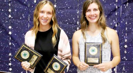 9th Grade Plus - Court of Honor Lindsey Hause and Mary McNab.