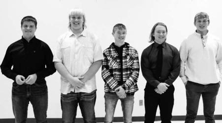 1st Year Letter Award: Griffin Braun, Lucas Kuball, Anikan Larson, Gavin Gillette, Teague Meyer, Jordan Sturges, Quinten Lewis. 2nd Year Letter Award: Colby Kesteloot, Broox Platt, Wyatt Loosbrock, Thomas Huso, Hudson Schryvers. Not Pictured: Carson Engelkes, Andrew Holm.