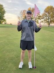 Wyatt Schumacher got his first Hole in One at Town &amp; Country Golf Club of Fulda on Friday, October 9.