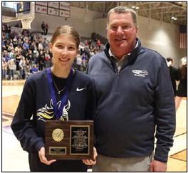 Amanda Overgaauw was selected as the Sub-Region 10 and Region 3A Triple A (Academic, Arts, and Athletics) Award Recipient. From here, she will move on to be considered for the MSHSL state Class A Triple A Award. Congratulations and good luck, Amanda!