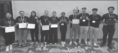 Fulda FCCLA students who will be attending Nationals (L to R): Emma Nielsen, Zoe Nelson, Ruth Ethridge, Brynlee Farris, Mara Clarke, Grace Sawadogo, Colten Erdmann, National Alternates Kellen Hollahan, Albert Vega, Vincent Bray. Not Pictured: Cullen Vanderbeek.
