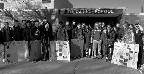 All 26 Fulda FCCLA chapter members who attended the Mid-Winter Region Meeting to present their STAR Events for judging qualified for State FCCLA Competition.