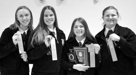 Floriculture: Lindsey Hause, Kylie Knakmuhs, Sophia Nelson and Krystyna Betz. Not Pictured: Emma Risacher and Wyatt Biren.