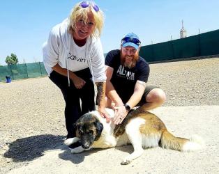 BethAnn &amp; Evan in Iraq with Tripod